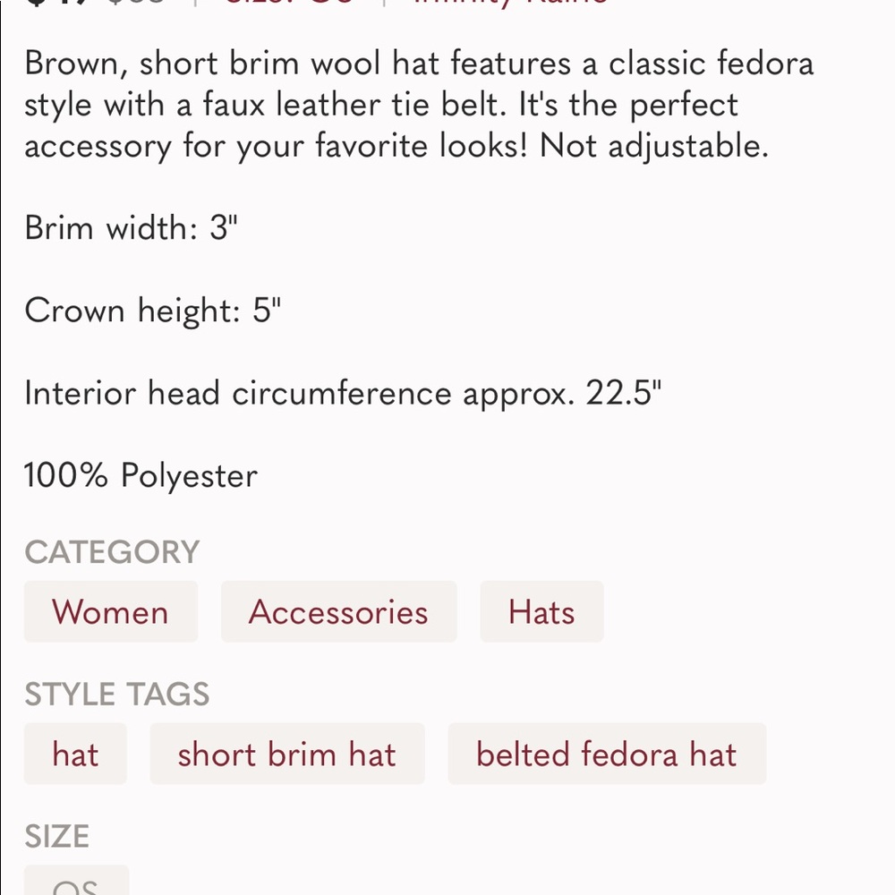Love Belted Fedora Hat-Brown 🤎 - Picture 3 of 3
